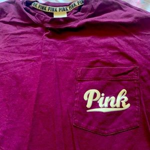Burgundy pink shirt